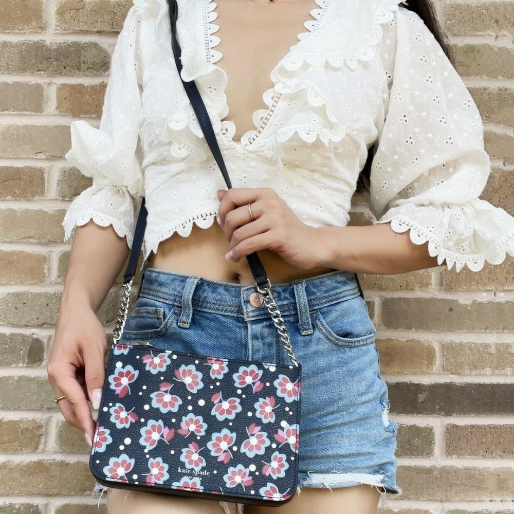 NWT Kate Spade Seaside Blooms Chain Crossbody - Picture 4 of 4